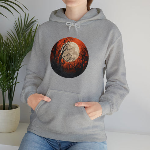 Halloween Harvest Moon - Graphic Hooded Sweatshirt